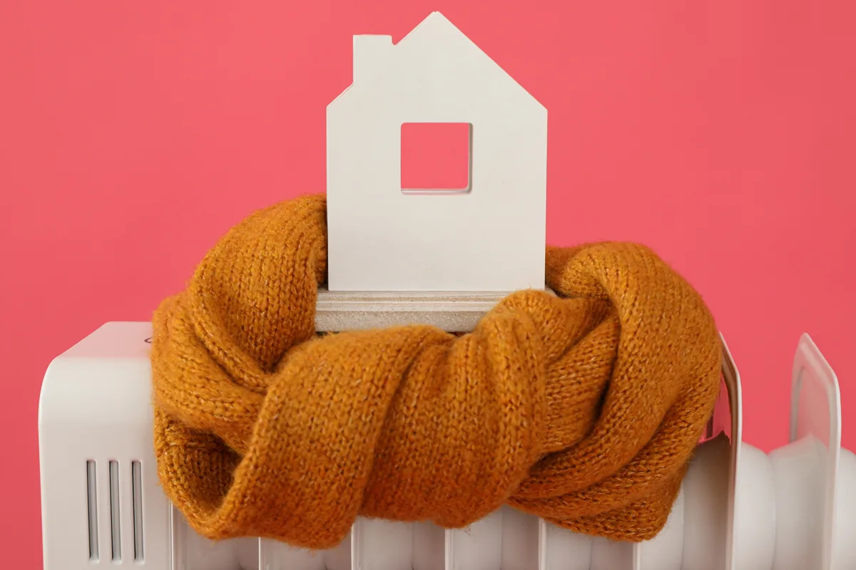 Isınmayan bir evde bulunan radyatör