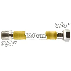 Kombi Gaz Flexi 120cm 3/4"x3/4" esnek fırın bağlantısı