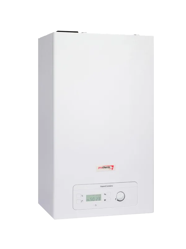Protherm Gepard Condens 24 KTV-FC/3 yoğuşmalı kombi, 24 kW kapasitesi ve kompakt tasarımıyla dikkat çeken model.