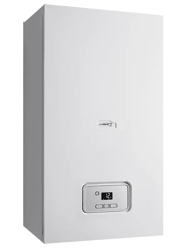 Protherm Lynx Condens 24 KTV-A/2 yoğuşmalı kombi, %92 enerji verimliliği ve şık beyaz tasarımıyla kullanıcı dostu.