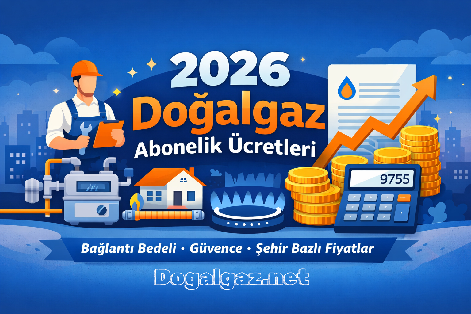 2026 doğalgaz abonelik ücreti, bağlantı bedeli, güvence depozitosu ve açma–kapama maliyetlerinde yapılan güncellemelerle birlikte yeniden belirlendi. 