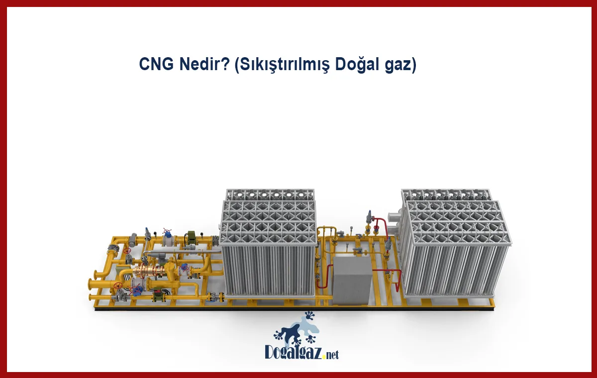 CNG (Compressed Natural Gas), sıkıştırılmış doğal gaz anlamına gelir ve genellikle metan (CH4) gazının yüksek basınç altında sıkıştırılmasıyla elde edilir.