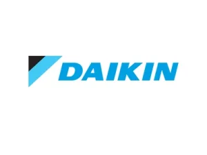 Daikin Isıtma ve Soğutma Sistemleri Sanayi Ticaret A.Ş.'nin mavi ve beyaz renkli logosu.