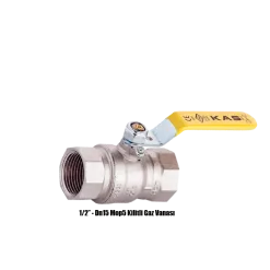 Doğalgaz Kilitli Dn15 1/2'' Mob 5 Küresel Dişli Vana