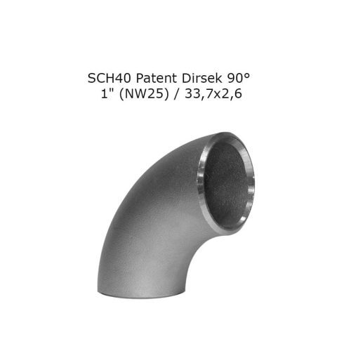 SCH40 Patent Dirsek NW25 1" 90° / 33,7x2,6