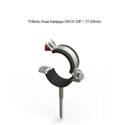 Trifonlu Kısa Kelepçe DN10 3/8" / 17-23